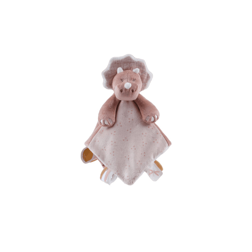 Doudou marionnette en veloudoux Popsie rose poudré 