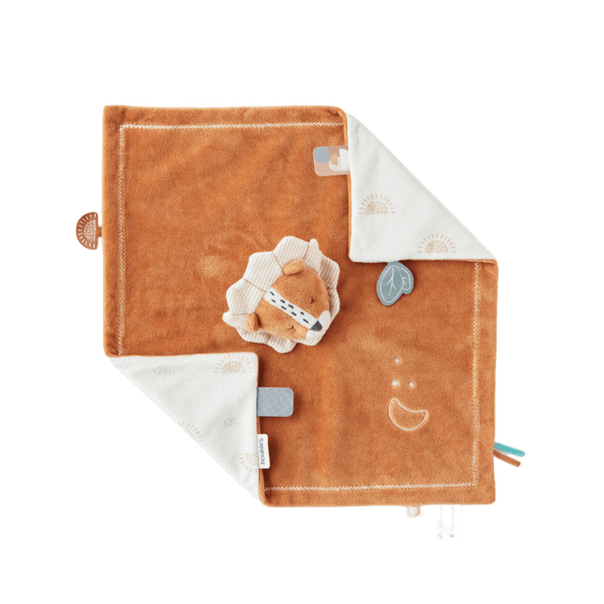 Knuffel Troostdoekje - Babou - Bruin/Wit 