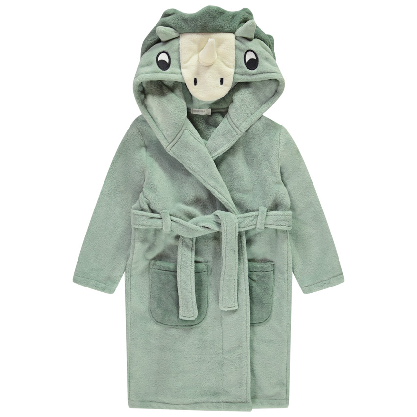 Robe de chambre dinosaure en sherpa pour garçon  