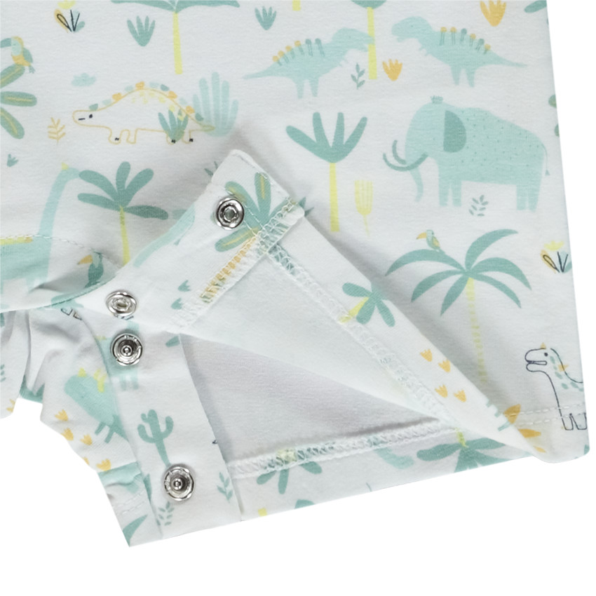 Set van 2 combishorts met dinosaurusmotieven voor baby jongen 