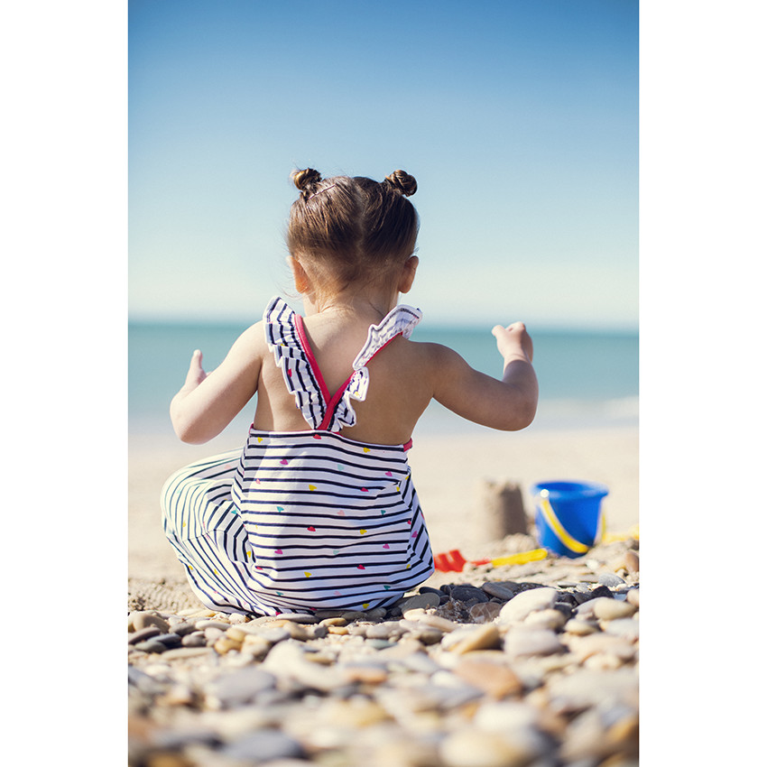 Rok met bloemen en schouderbandjes voor meisjes 