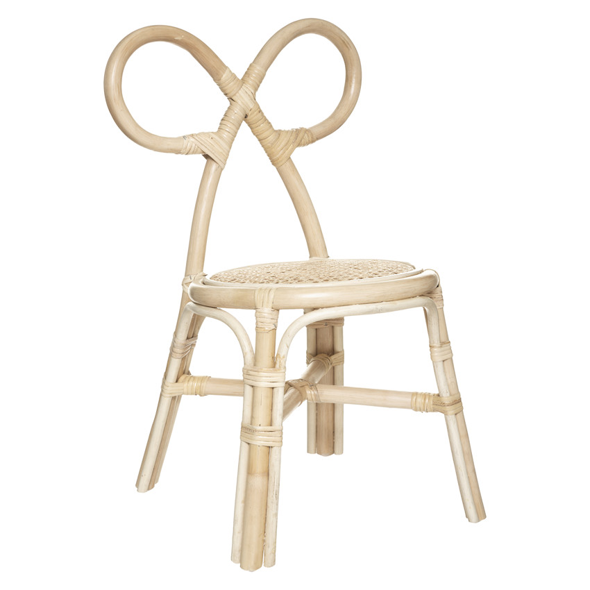 Chaise pour enfant en rotin  