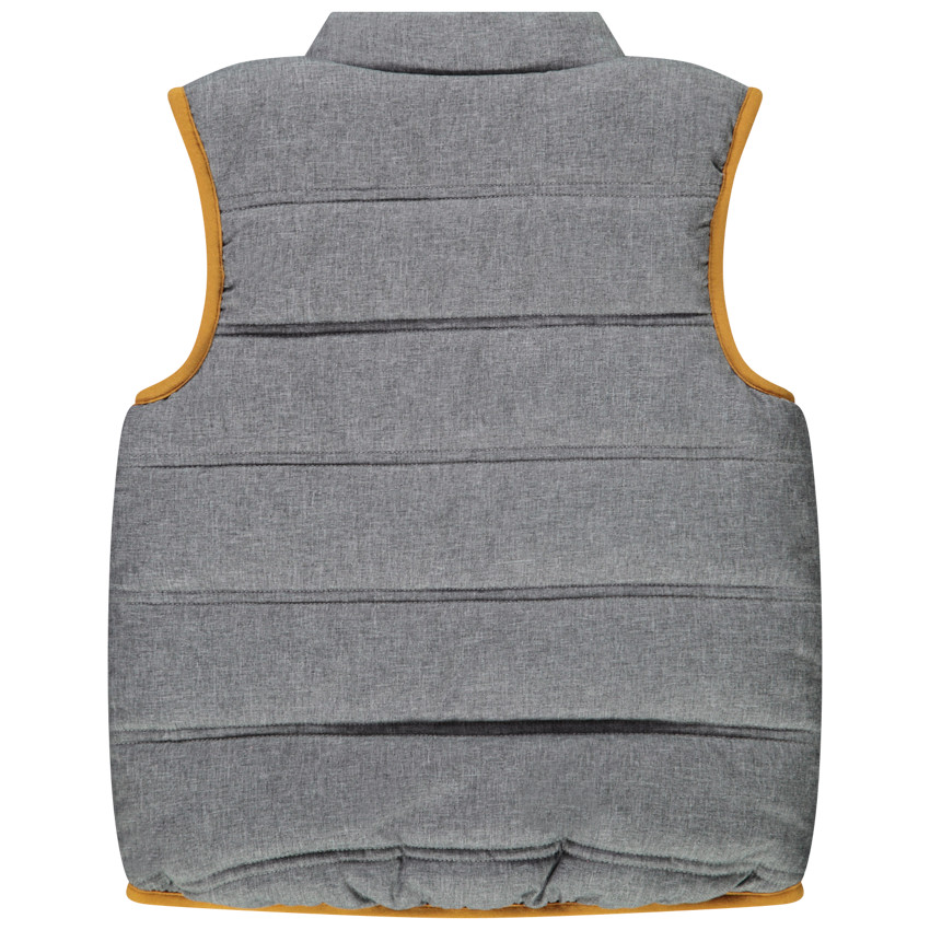 Doudoune sans manches effet matelassé à empiècement contrastés pour bébé garçon 