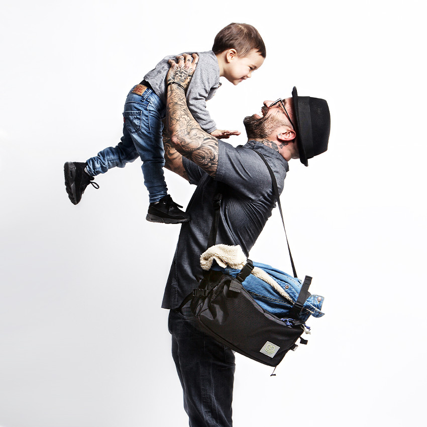 Luiertas mulitifuctioneel CaravanBag + Hip Seat Zwart 