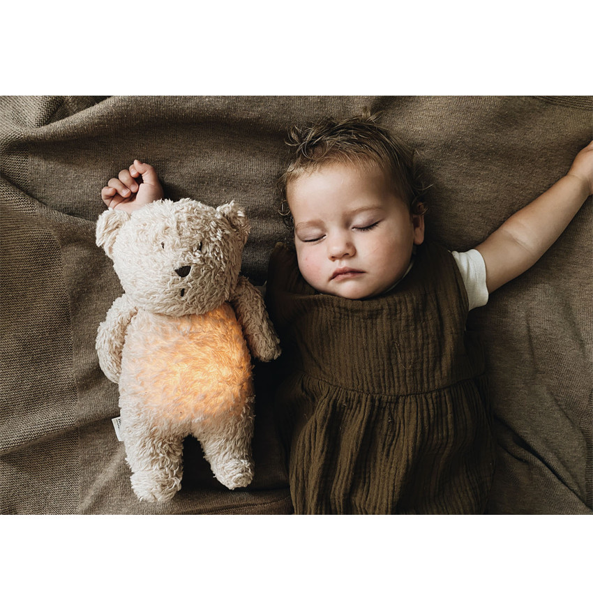 Veilleuse ourson Son & Lumière  Sable 