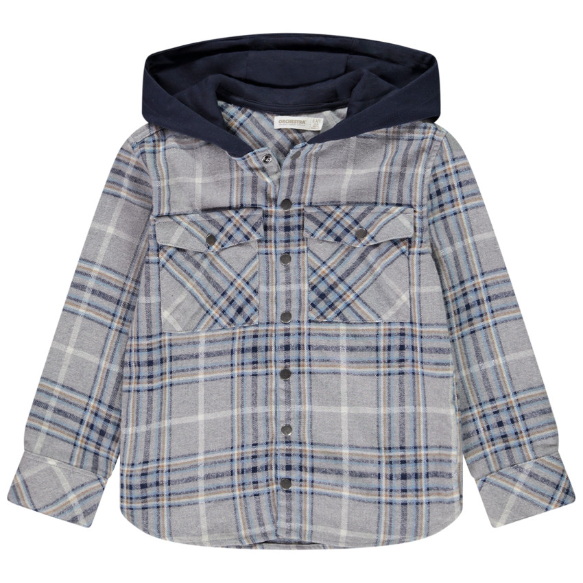 Veste surchemise imprimé carreaux pour garçon  