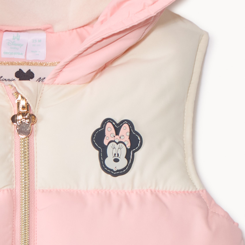 Donsjas mouwloos met colour block effect Minnie Disney voor meisjes 