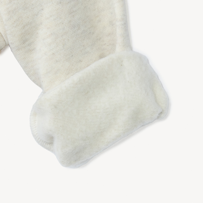 Speelse sweat met twee verschillende stoffen voor babyjongens 