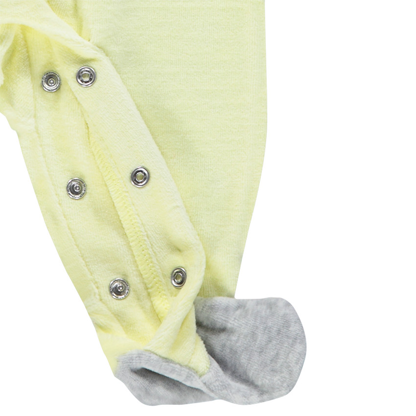 Lot de 2 dors-bien en velours uni/imprimé motif ourson 