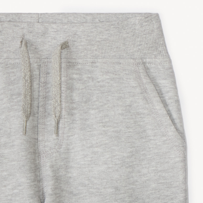 Bermuda en molleton uni à taille élastiquée pour garçon 