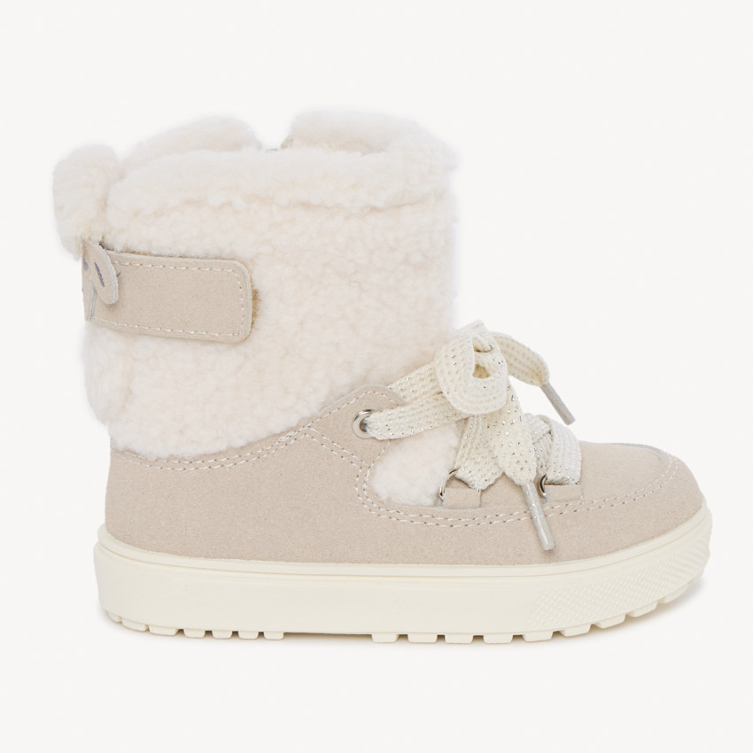 Booties met moumoute voor meisjes, ideaal voor après-ski. 