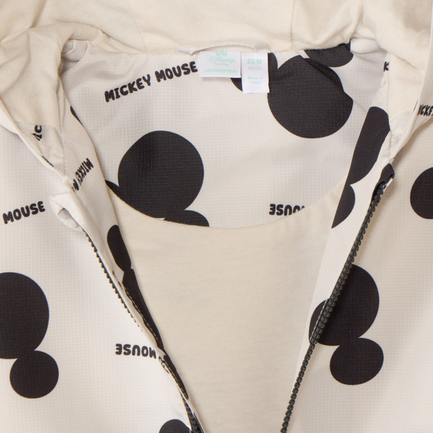 Waterdichte windjack met jersey voering Mickey Disney voor baby jongen 