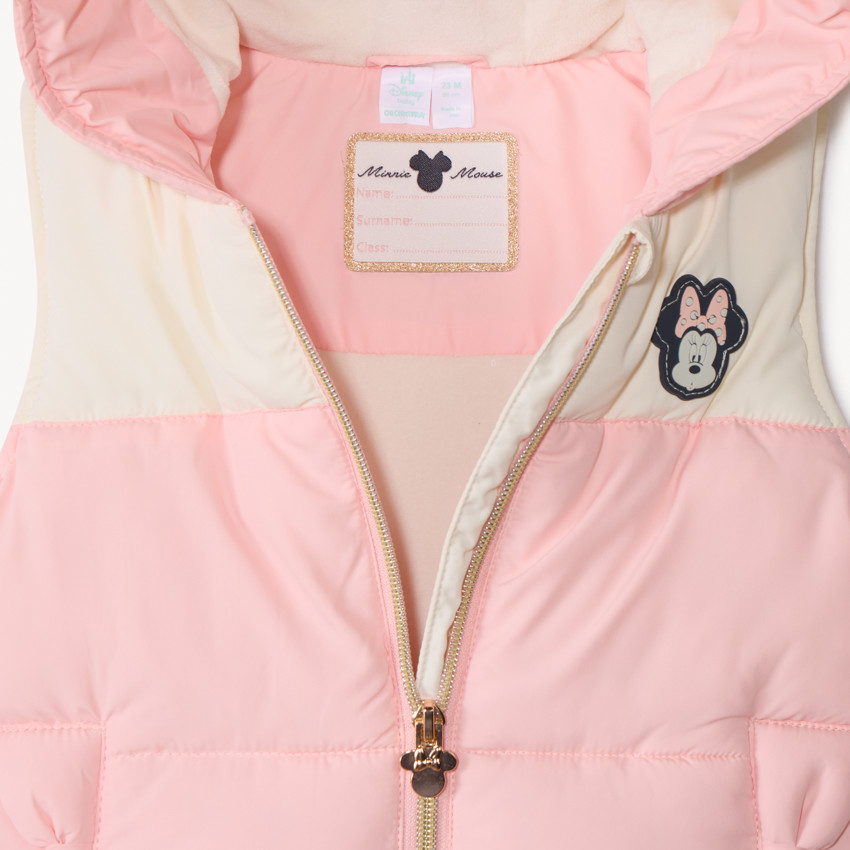 Donsjas mouwloos met colour block effect Minnie Disney voor meisjes 