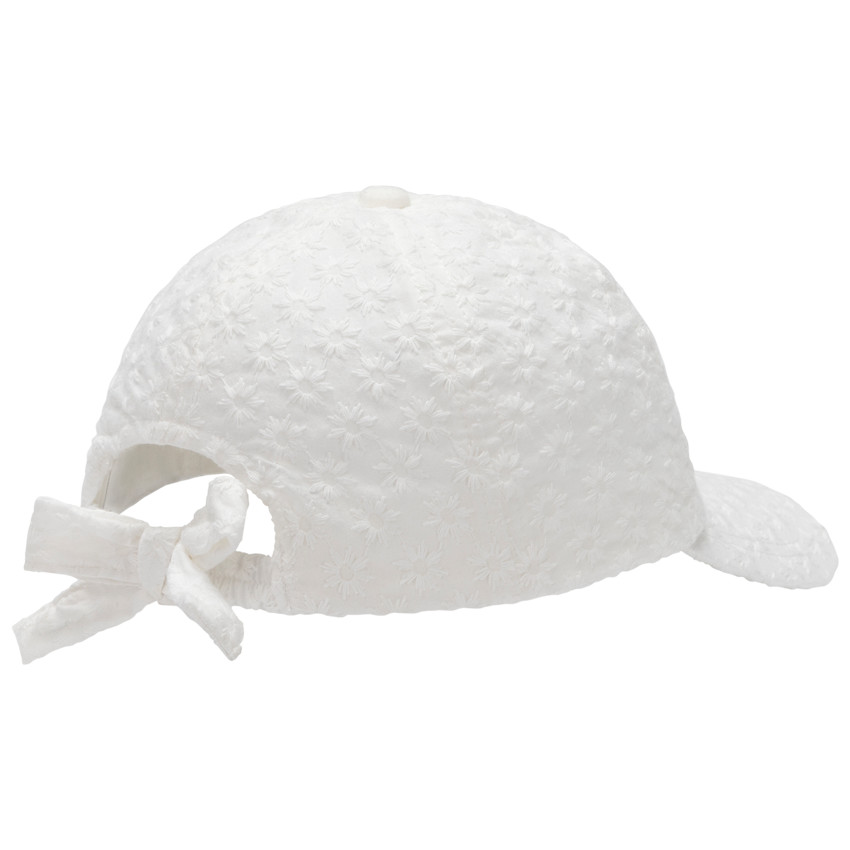 Engels borduursel pet met strik voor meisjes 