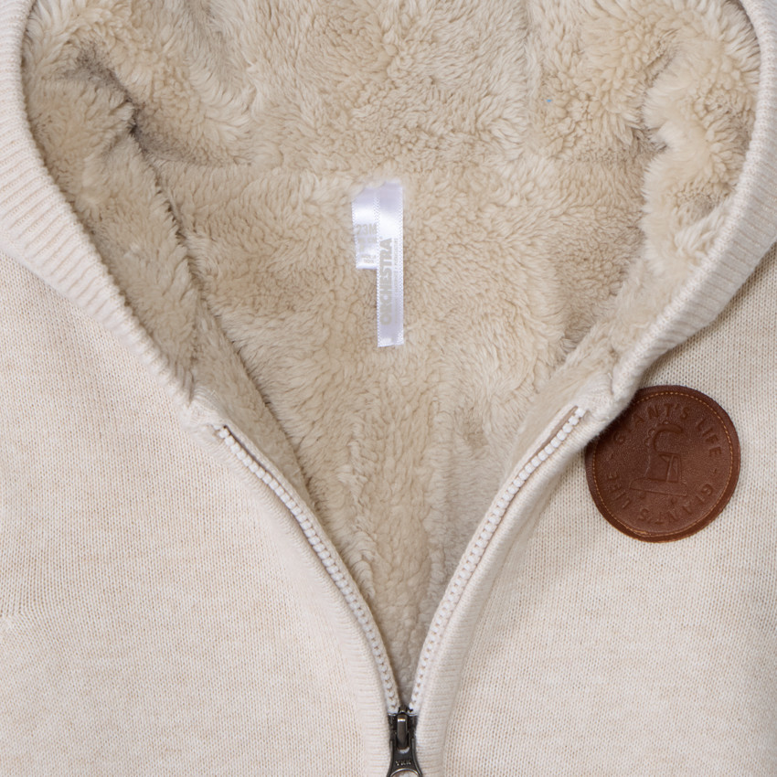 Gilet tricot met sherpa voering voor babyjongen 