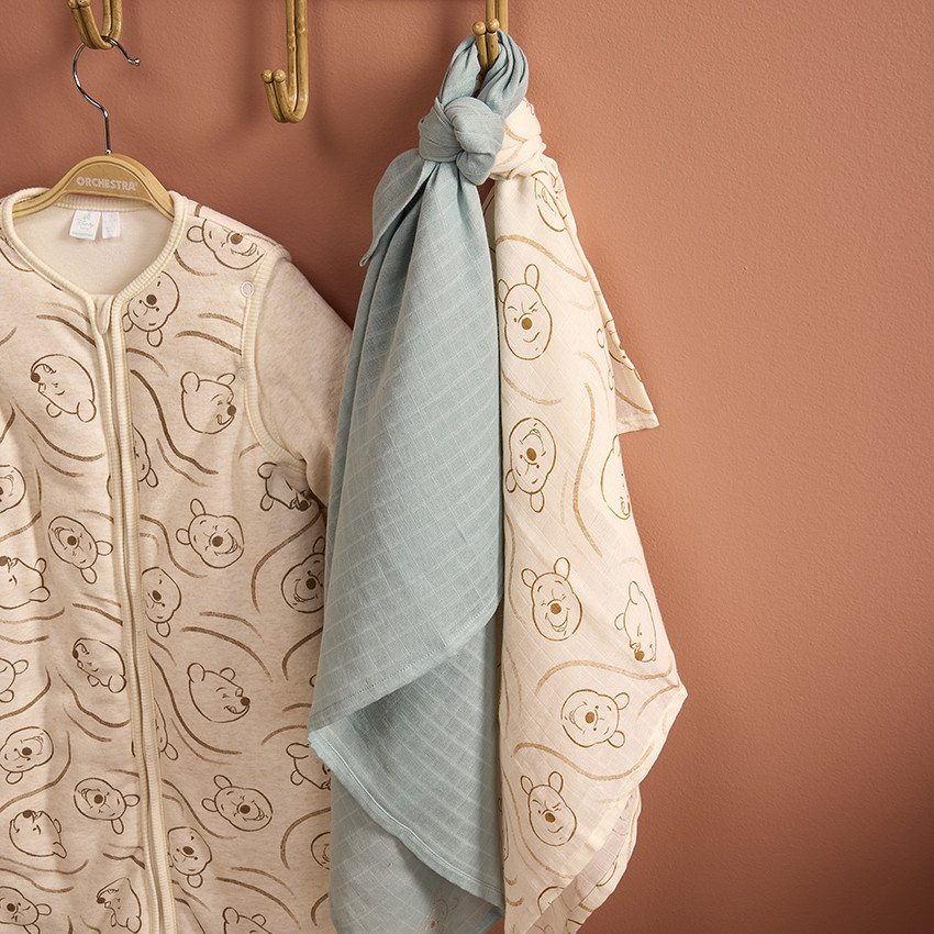 Lot de 3 langes fantaisie Winnie Disney pour bébé garçon  