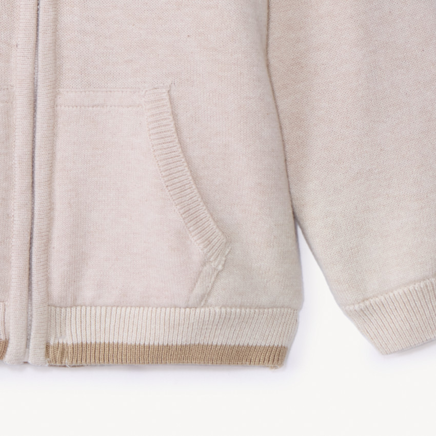 Gilet tricot met sherpa voering voor babyjongen 