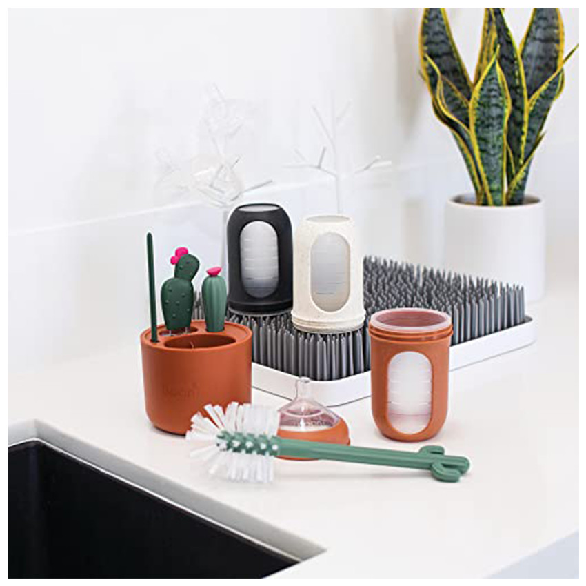 Lot de 4 goupillons cactus Brun 