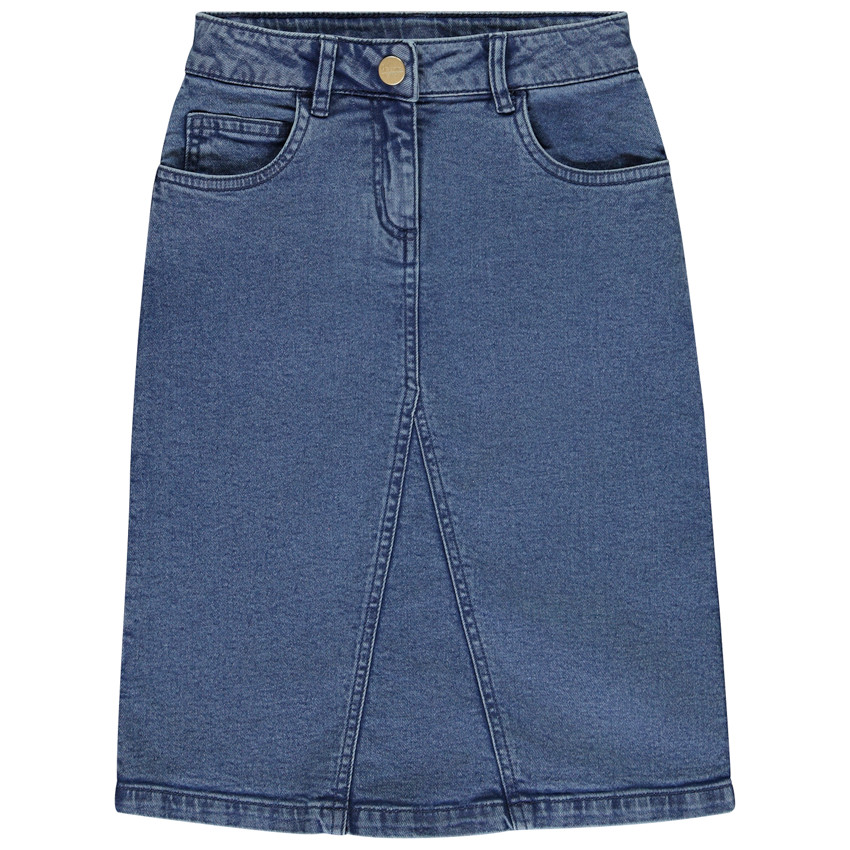 Jupe longue en denim avec découpes pour fille 