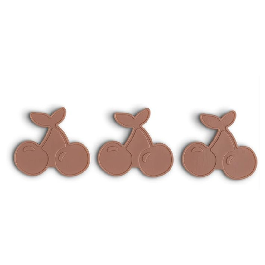 Set van 3 dunne koelelementen voor kinderen met niet-giftige gel - Kers        