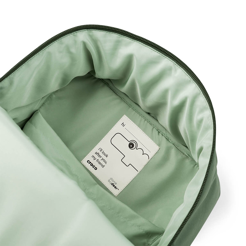 Sac à dos matelassé pour enfant - Croco vert 
