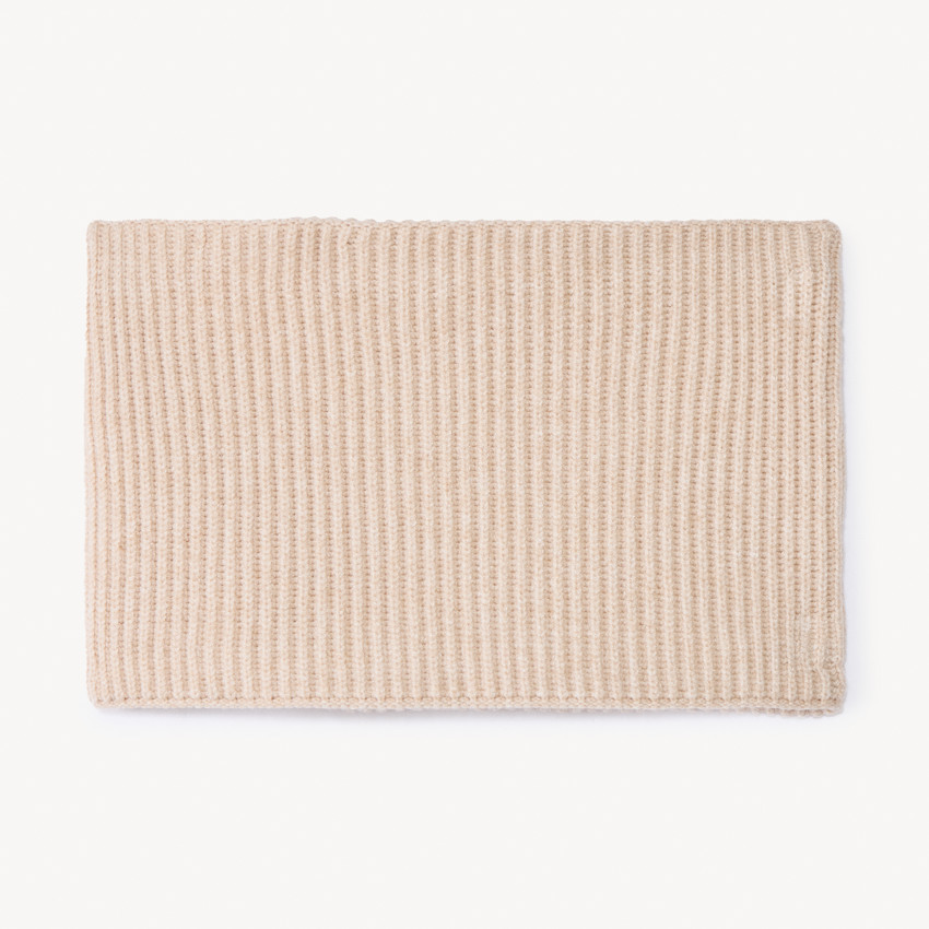 Snood uni en tricot doublé sherpa pour fille 