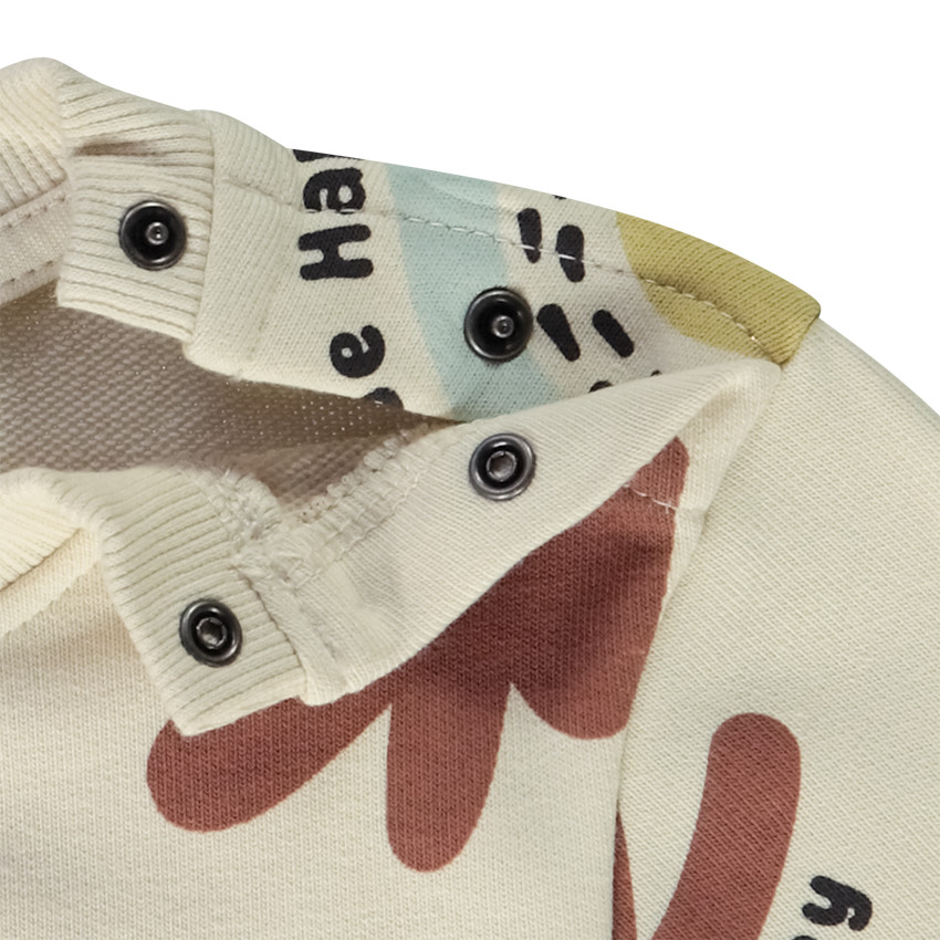 Ensemble jogging molleton imprimé arty pour bébé garçon 