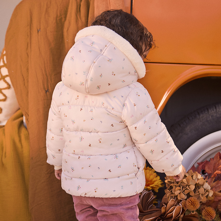 Doudoune doublée Grand Froid à imprimé floral pour bébé fille 