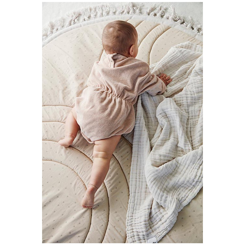 Couverture Froisée 120x120cm Blushing Pink 