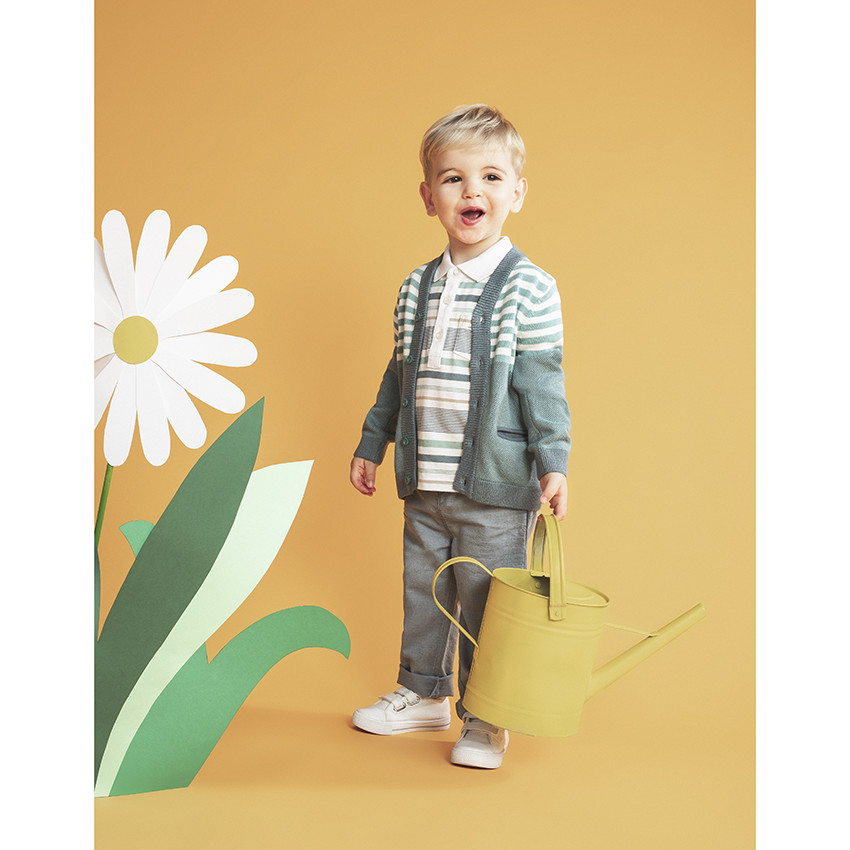 Baskets basses en toile à scratchs du 20 au 23 