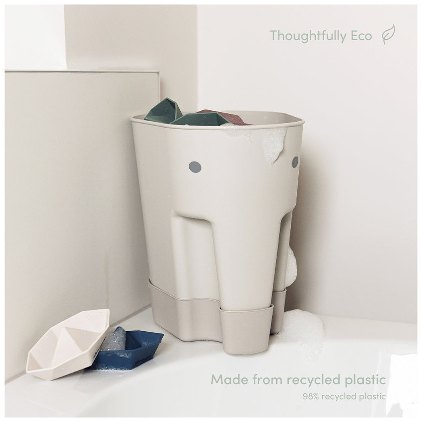 Box de rangement jouets de bain Ellie l'éléphant Taupe   