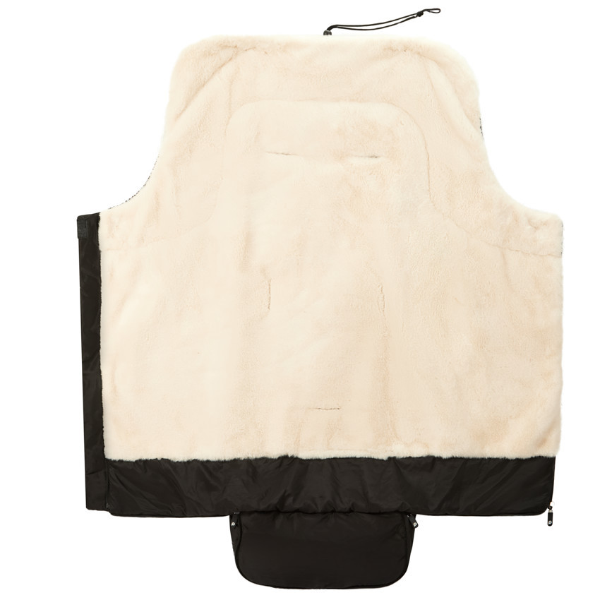 Voetenzak voor kinderwagen Zwart/Beige 