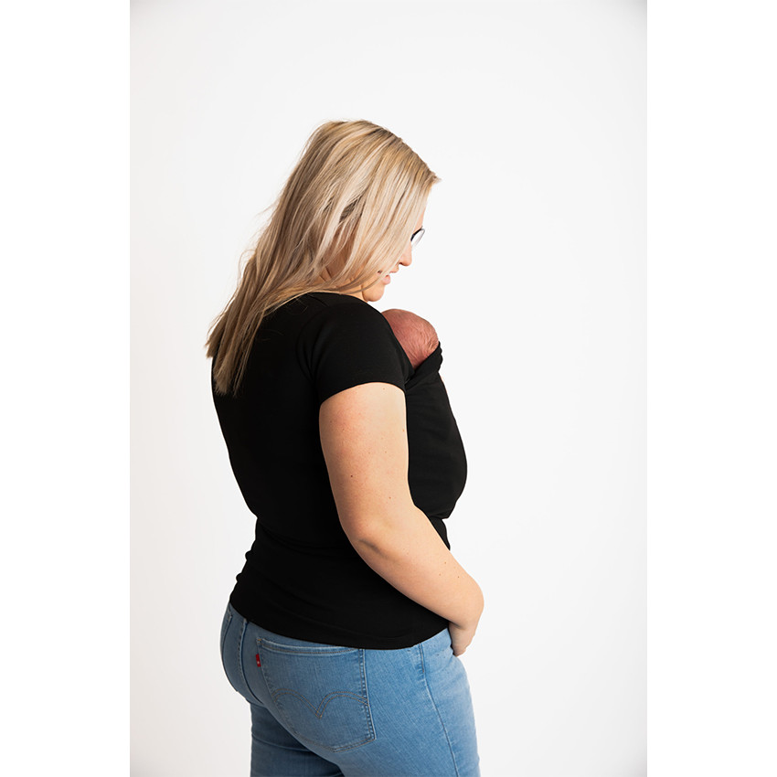 T-shirt buikdrager Dames Maat XXL Zwart 