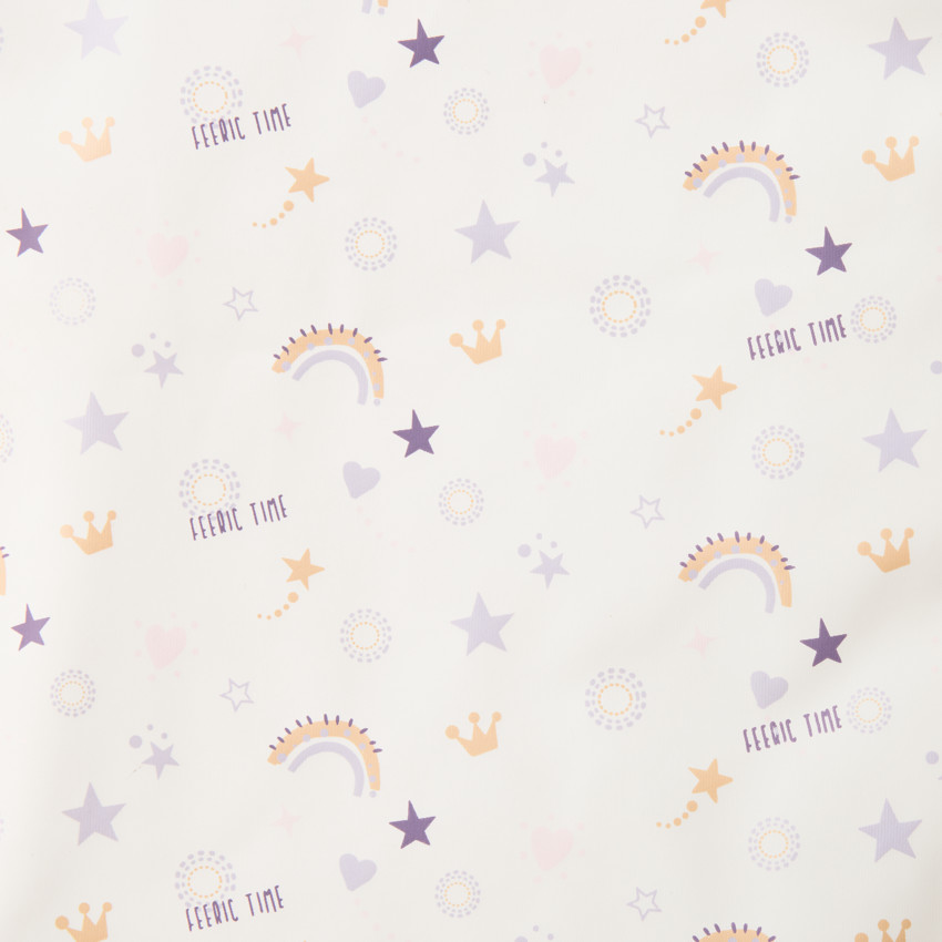 Bavoir tablier imperméable imprimé arcs-en-ciel 