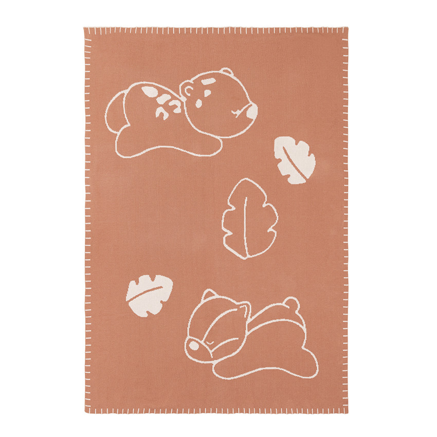 Couverture en tricot 75 x 100 cm Boris & Jungo 
