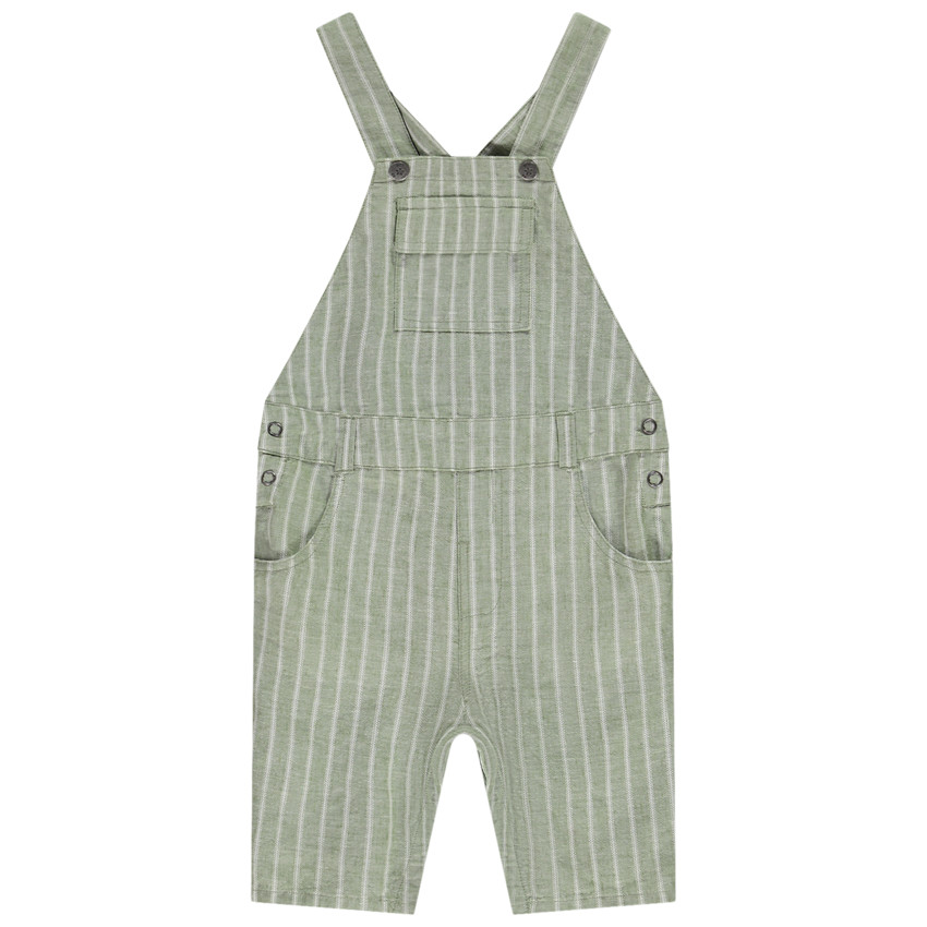Salopette courte rayée pour bébé garçon 
