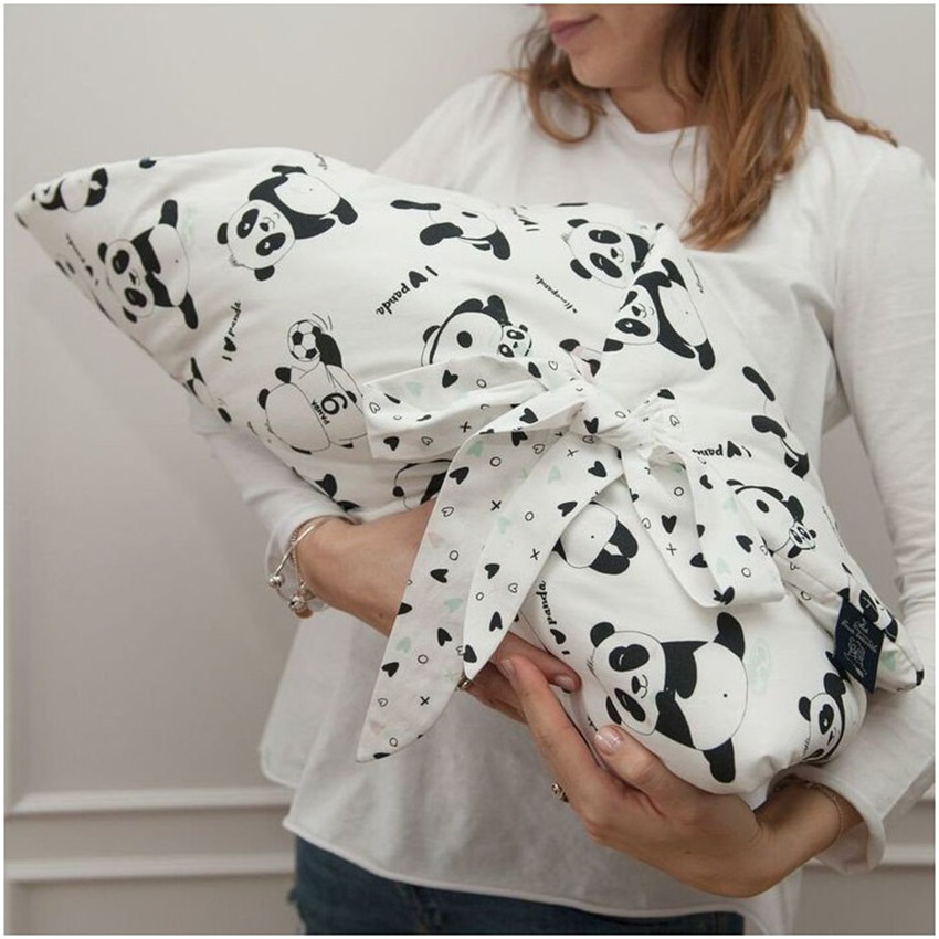 Wikkeldeken Newborn vorm envelop Wild Blossom/Powder Pink 