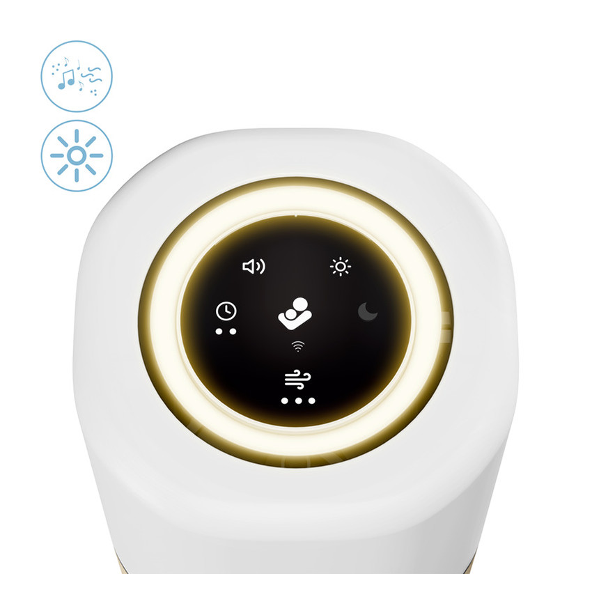 Purificateur d'air connecté 3 en 1 sons et veilleuse 