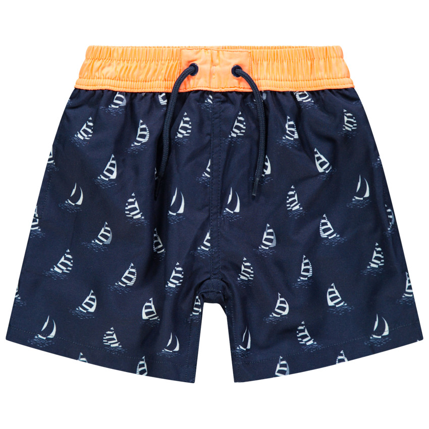 Short de bain imprimé bateaux pour enfant garçon 