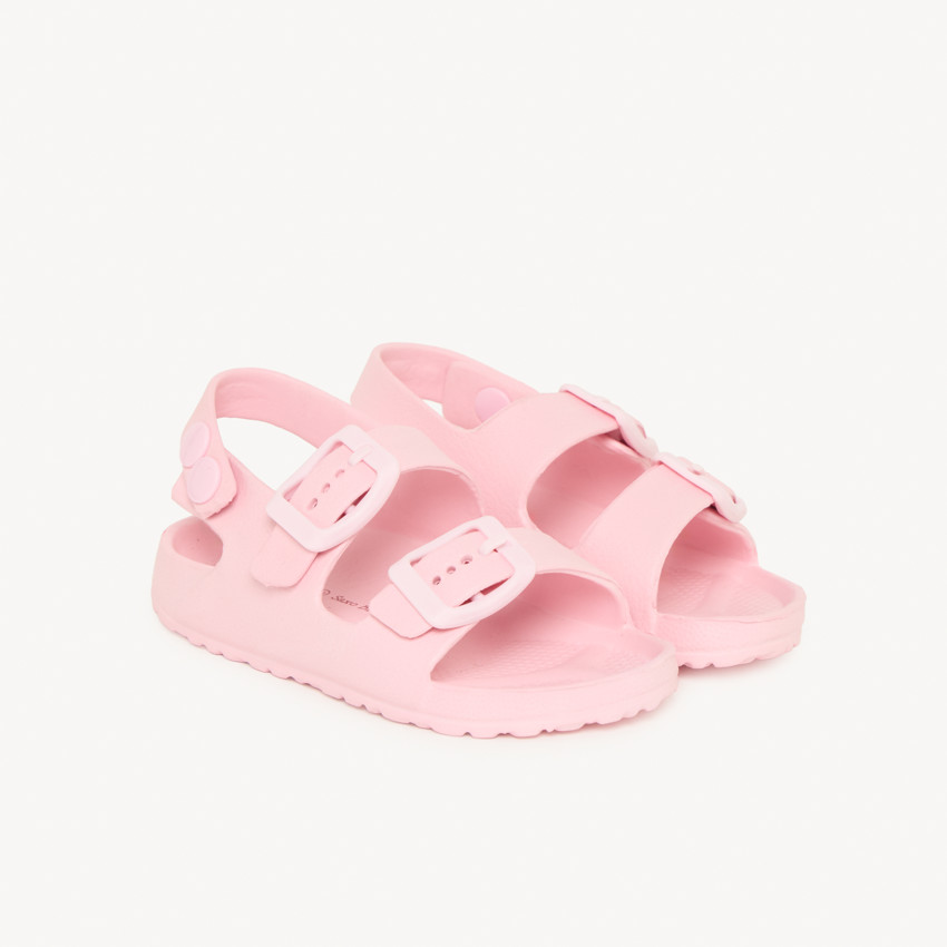 Zachte strandsandalen met gespen voor meisjes 