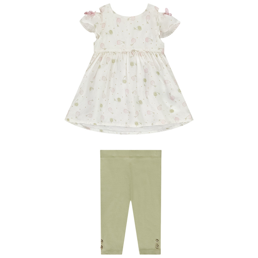 Set van 2 delen met perenprint voor baby meisjes 