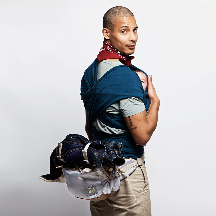 Luiertas multifunctioneel CaravanBag + Hip Seat Warm Silver 