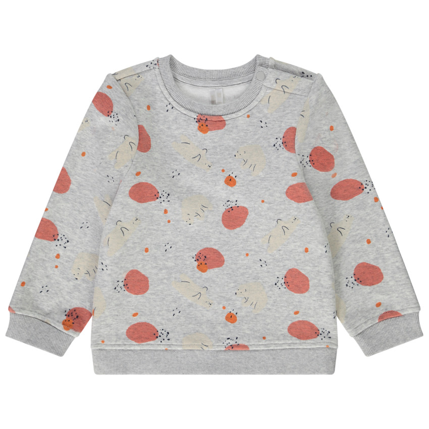 Sweatshirt met print van ijsberen voor babyjongen 