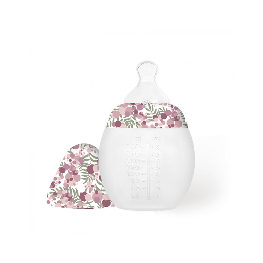 Biberon silicone Liberty Mimosa Pink 240 ml  