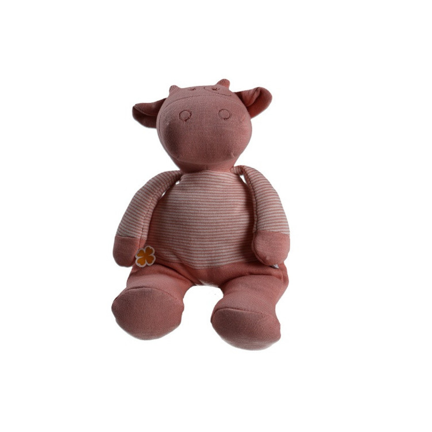 Peluche Lola 25 cm en coton - Rose  