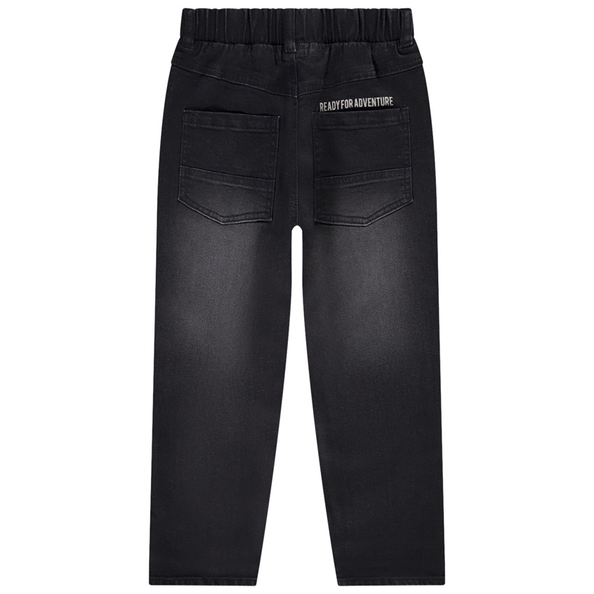 Jean forme ballon effet used avec coutures tournantes pour garçon 