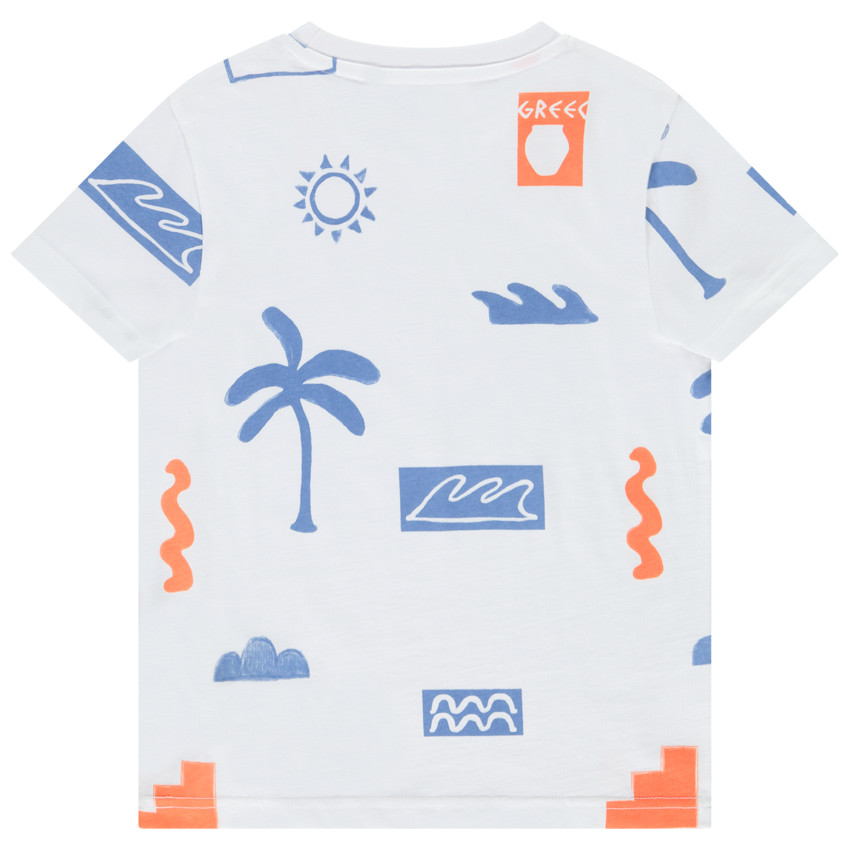 T-shirt manches courtes imprimé fantaisie pour garçon  