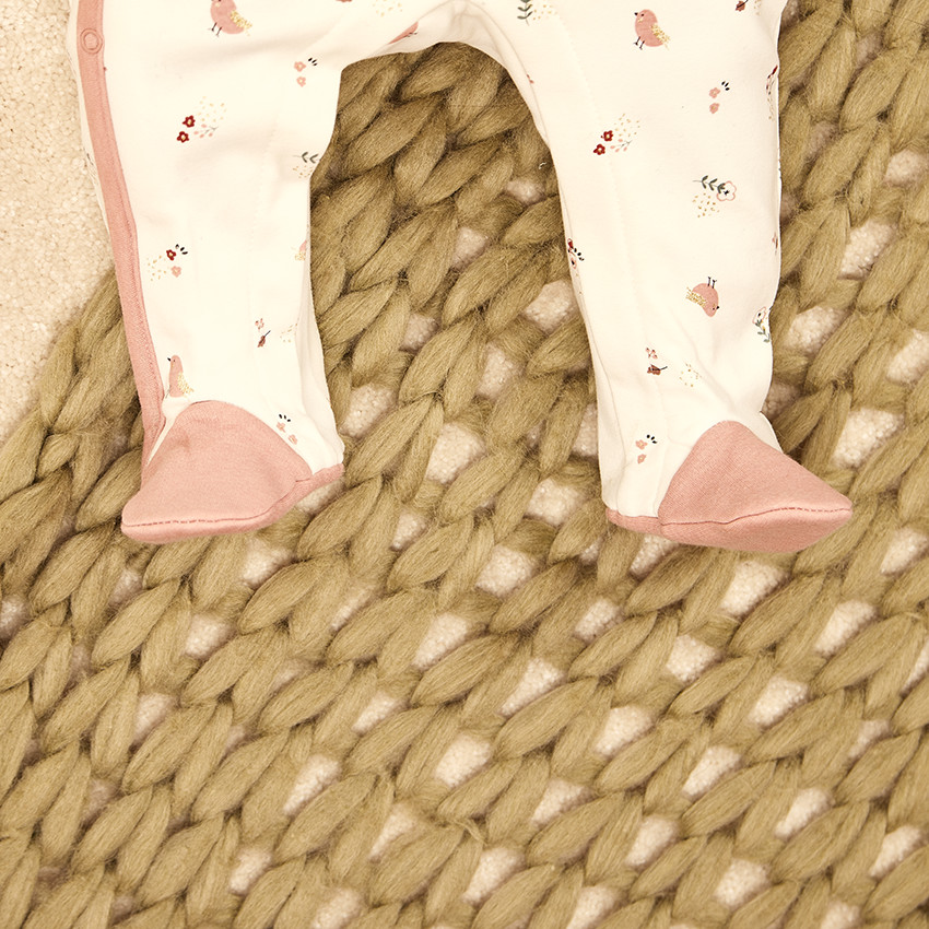 Pyjama met print voor meisjes met verschillende openingen afhankelijk van de leeftijd 