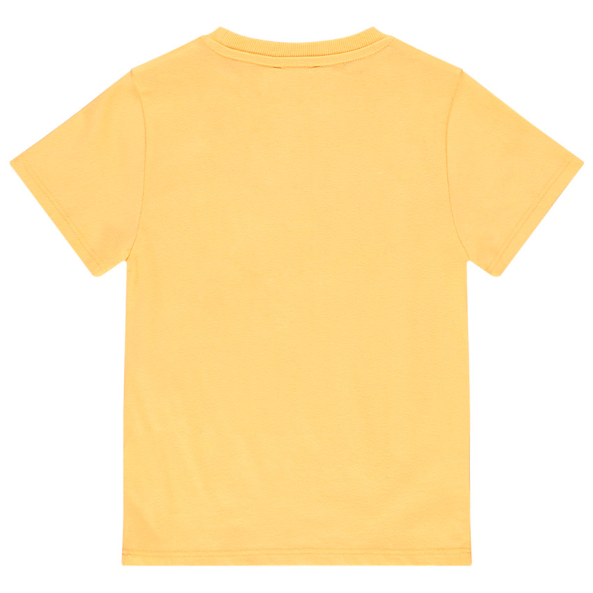 T-shirt manches courtes avec inscription en relief bicolore pour garçon 