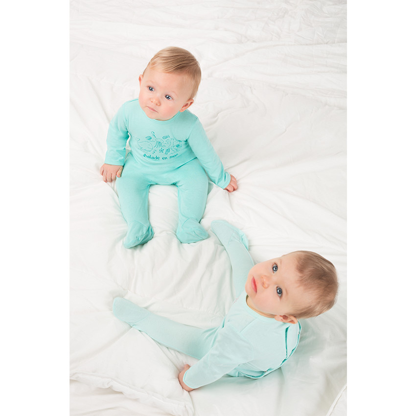 Dors-bien en jersey avec animaux aquatiques printés 